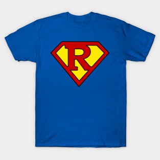 Superhero Symbol Letter R T-Shirt